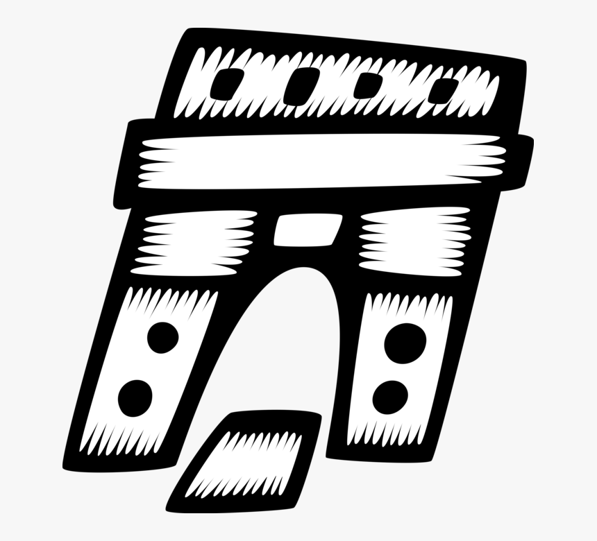 Vector Illustration Of Arc De Triomphe Triumphal Arch, HD Png Download