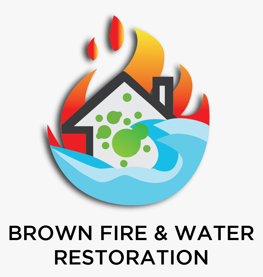 Brown Fire & Water Restoration Services - Graphic Design, HD Png Download