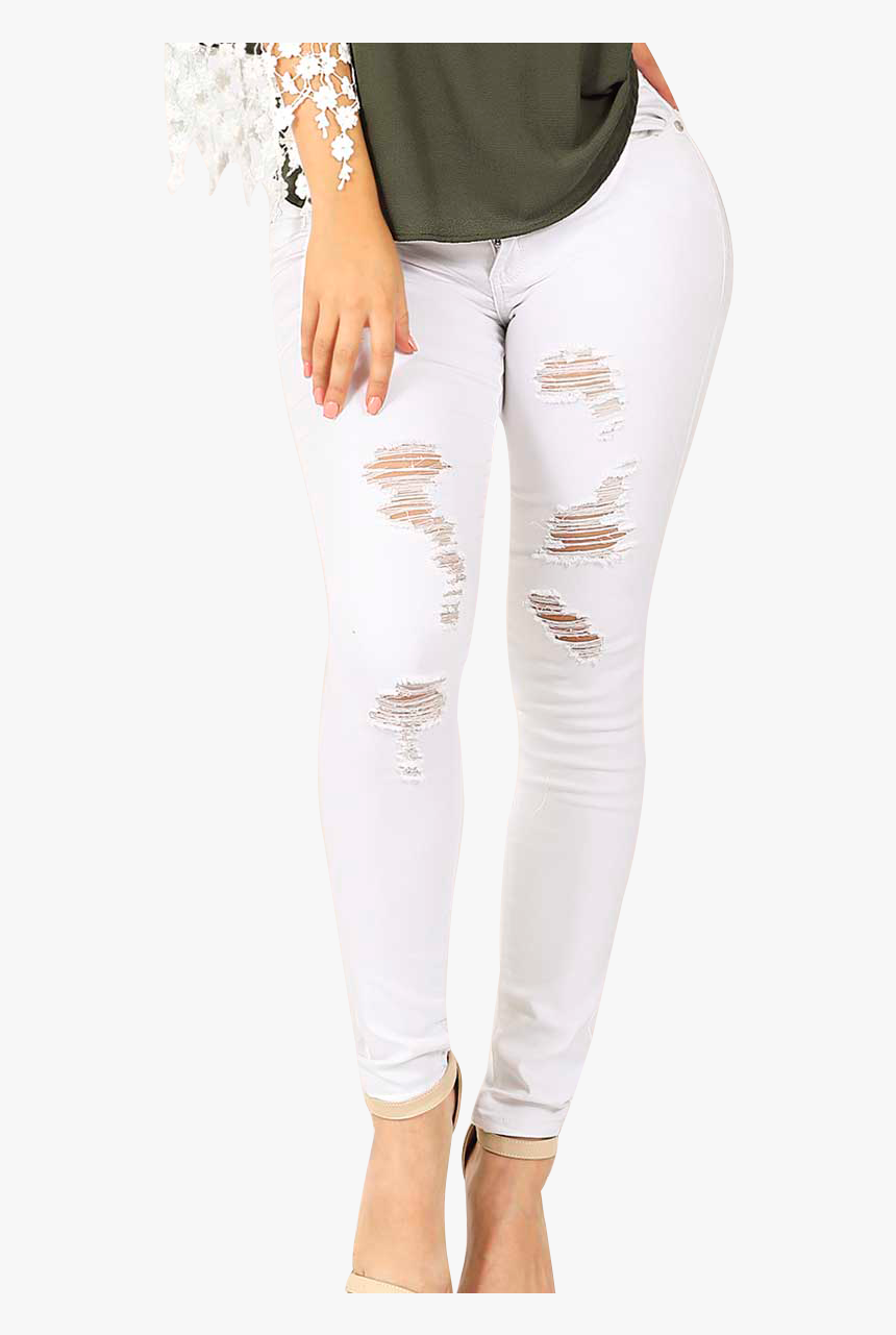 Pantalones Coqueta P6008 White, HD Png Download