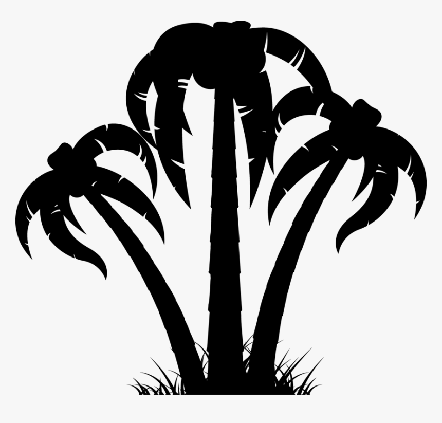 Palm Trees Clip Art Vector Graphics Portable Network - Three Palms, HD Png Download