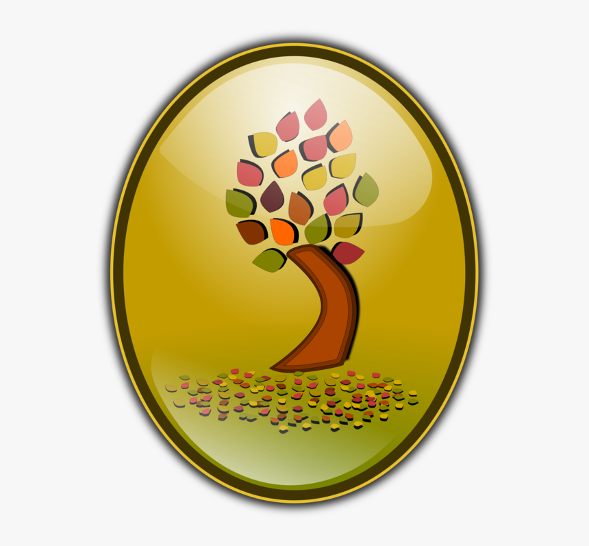 Circle,tree,palm Trees - Objetos Con Forma Eliptica, HD Png Download