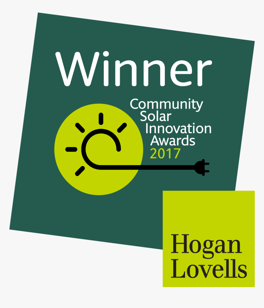 Winner Logo Community Solar Innovation Award 2017 - Hogan Lovells, HD Png Download