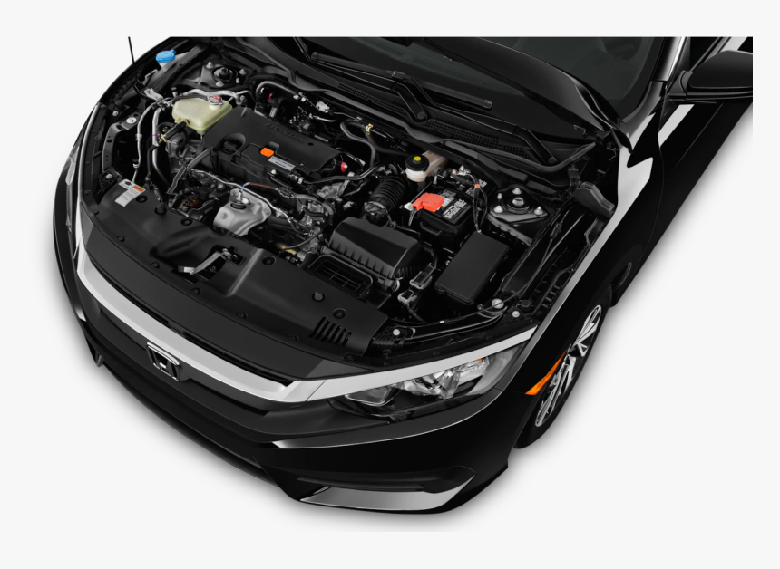 Honda Civic Sedan Engine Bay - Honda Civic 2018 Engine, HD Png Download
