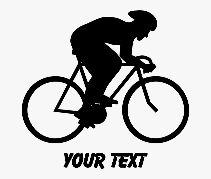 Clip Art Cyclist Silhouette - Cyclist Silhouette, HD Png Download