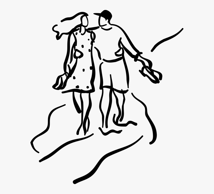 Vector Illustration Of Romantic Couple Stroll Arm In - Chomoranma Reggae Mix 14, HD Png Download