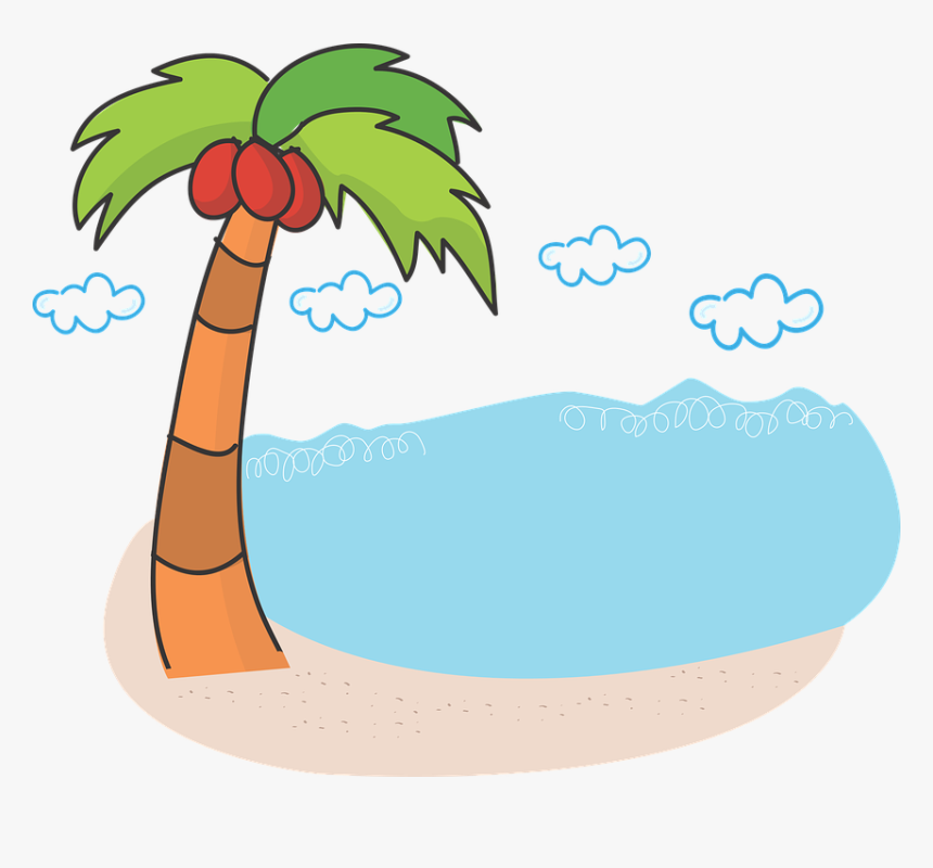 Florida Palm Trees Cartoon, HD Png Download