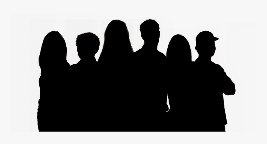 People,silhouette,social And White - Shadow Human Png, Transparent Png