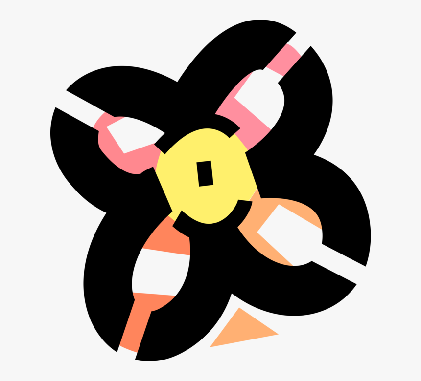 Vector Illustration Of Decorative Circular Floral Flourish, HD Png Download