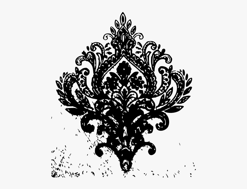 Wallpaper Pattern Tile With A Flourishing Plant Vector - Duvar Kağıdı Deseni Png, Transparent Png