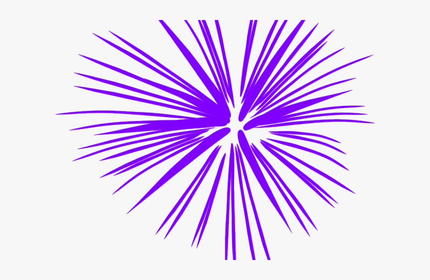 Fireworks Clipart Purple, HD Png Download
