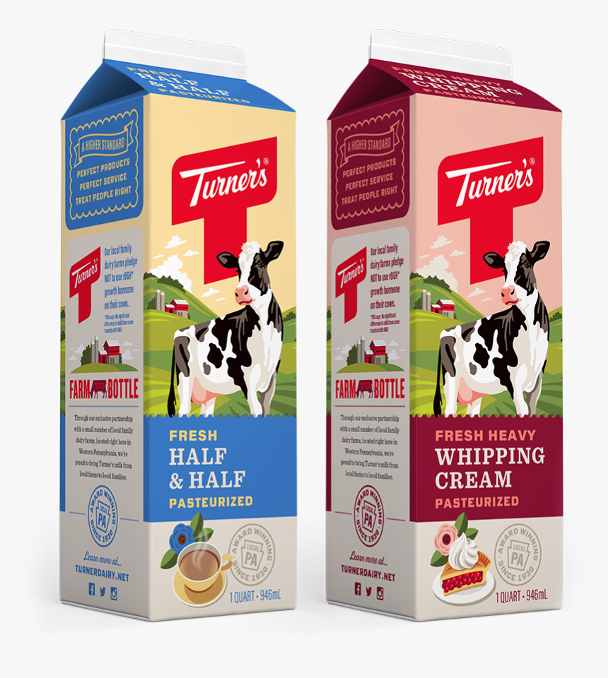 Turners Fresh Quart Cartons, HD Png Download