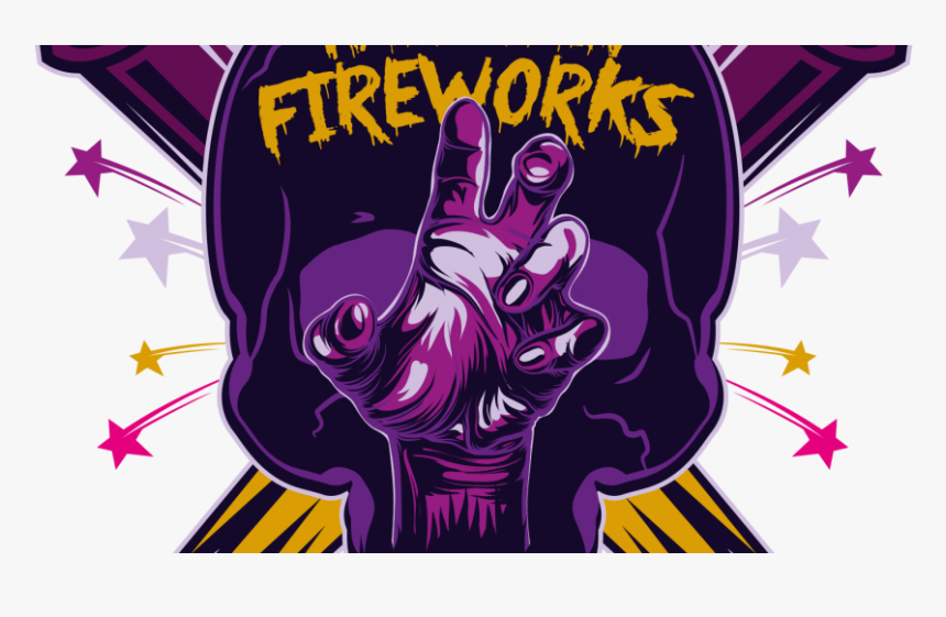 Transparent Cartoon Fireworks Png - Halloween Fireworks Clip Art, Png Download