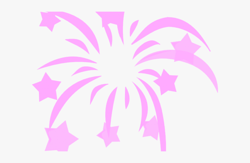 Fireworks Clipart Cute - New Year Fireworks Clipart, HD Png Download