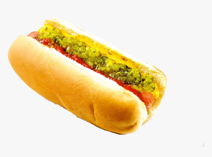 Hot Dog Png Free Download - Hot Dog Mustard Relish, Transparent Png