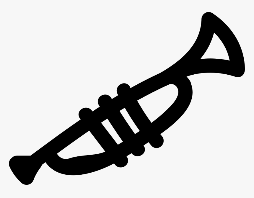Trumpet Hand Drawn Musical Instrument - Trumpet, HD Png Download