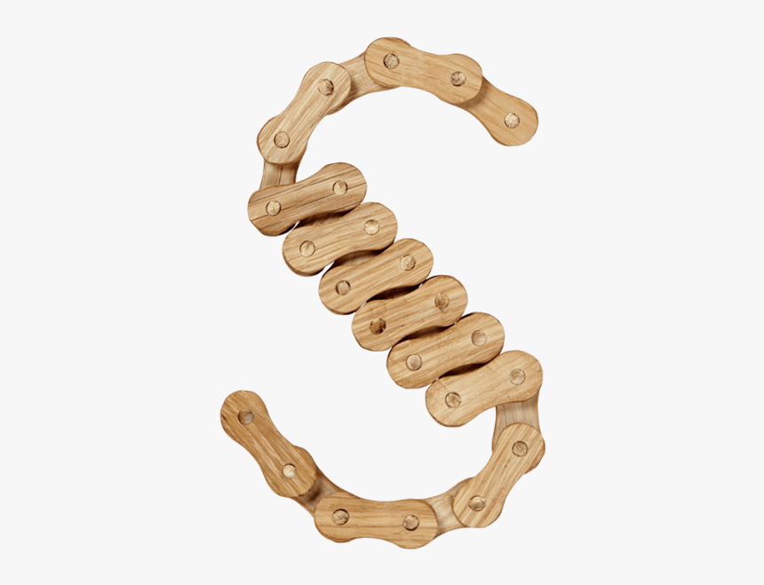 Wooden Chain Font - Plywood, HD Png Download