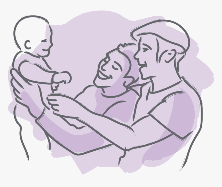 Same Sex Family Drawing, HD Png Download