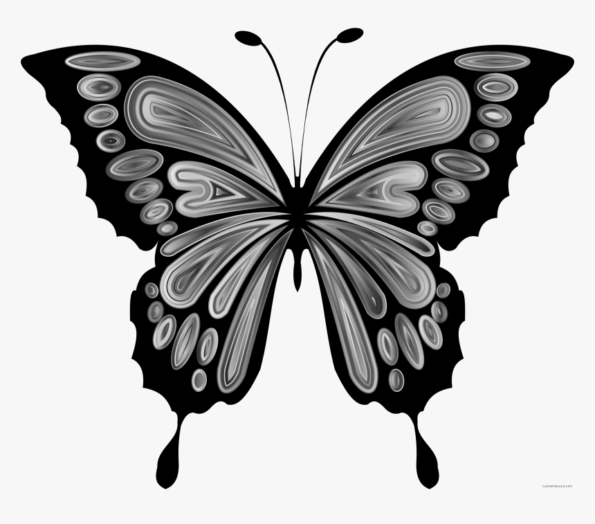 Prismatic Butterfly Remix Clipart - Clip Art Butterfly, HD Png Download