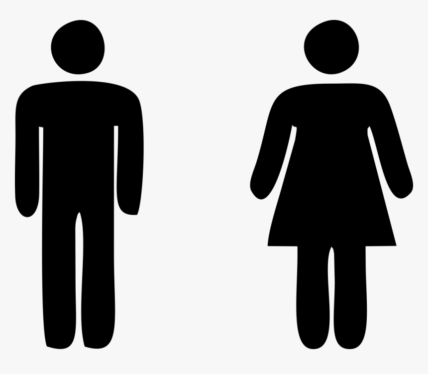 Transparent People In Line Png - Toilets This Way Sign, Png Download