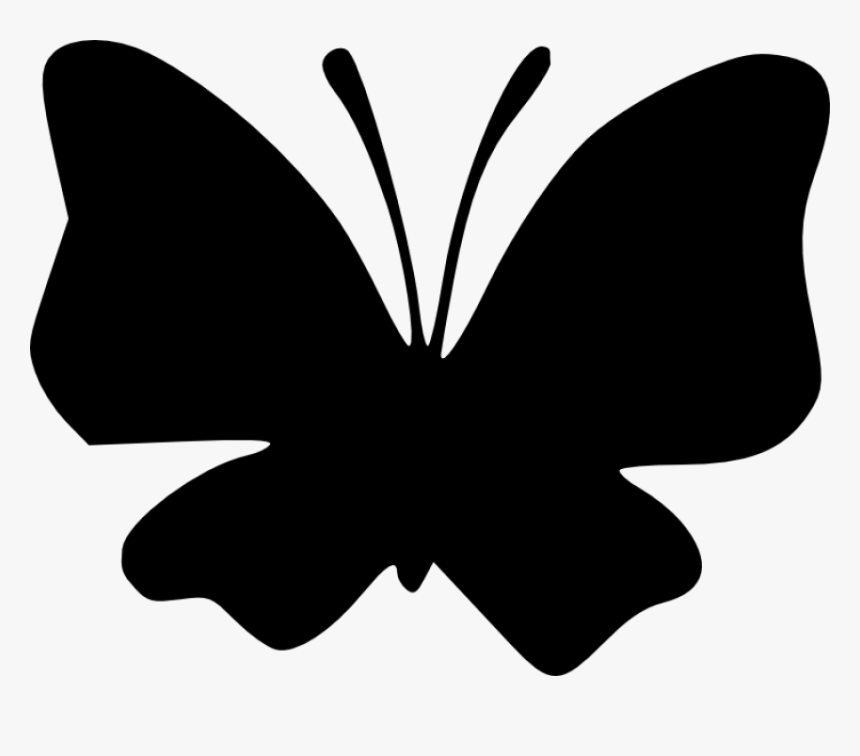 Butterfly Silhouette Cliparts - Butterfly Silhouette Images Png, Transparent Png