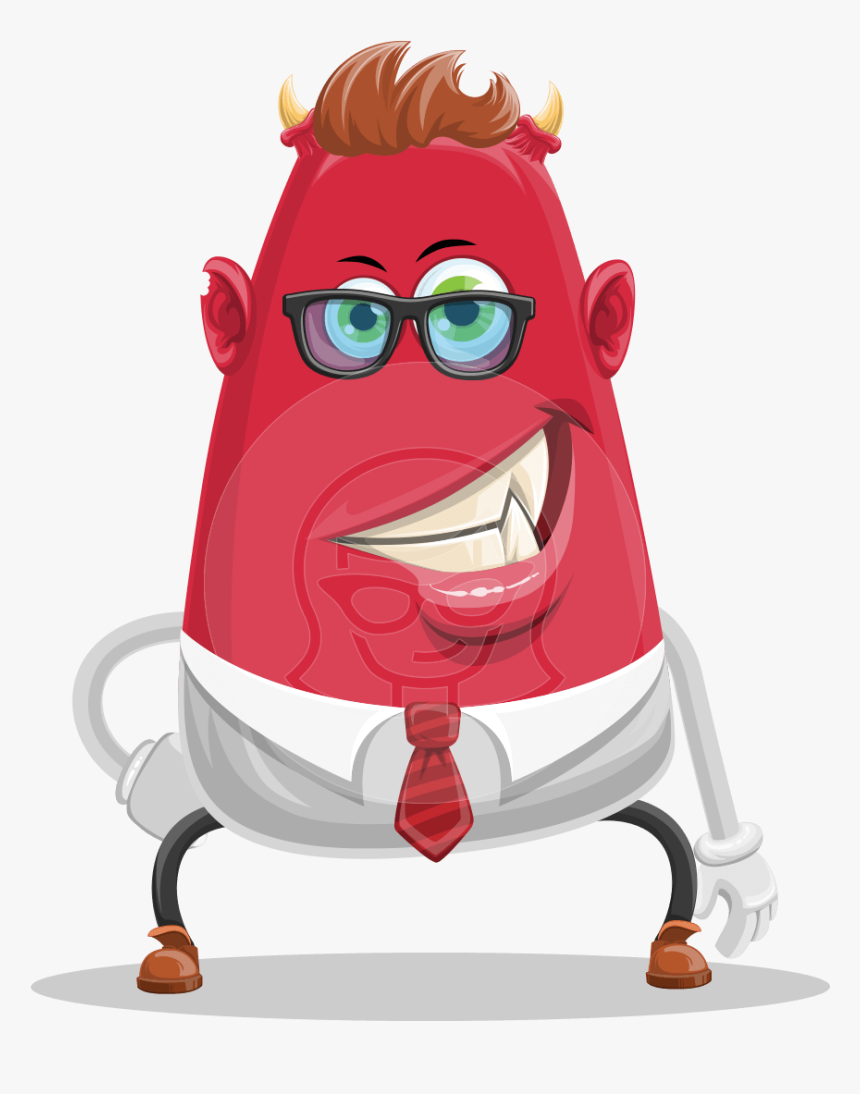 Business Monster Cartoon Character - Cartoon, HD Png Download