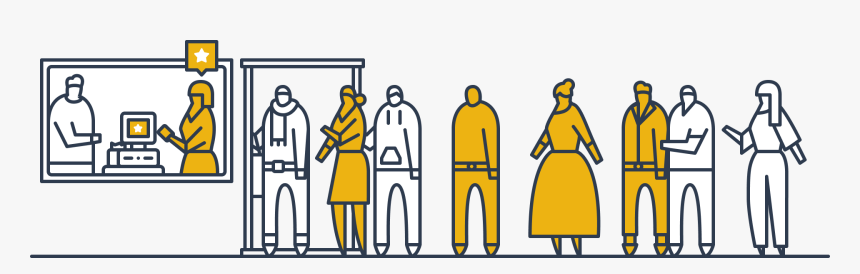 Picture - People Line Illustration, HD Png Download