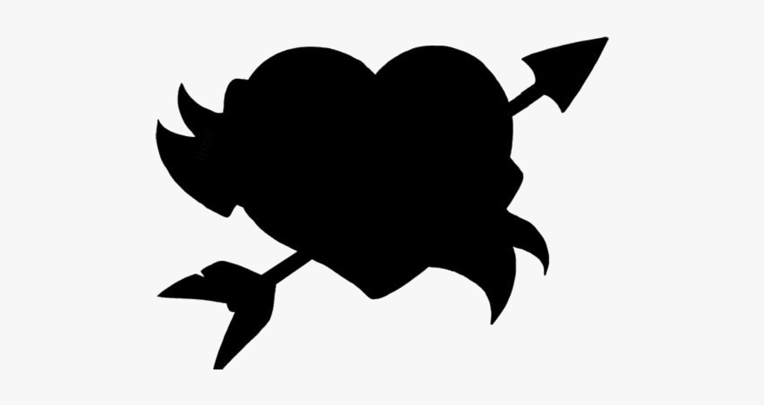 Arrow Through Heart Png Transparent Images - Emblem, Png Download