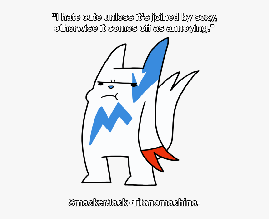 L Hate Cute Unless It S Joined By Sexy, Otherwise Tit - Cartoon, HD Png Download