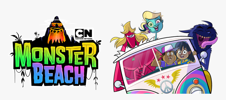 Monster Beach Cartoon Network Logo, HD Png Download