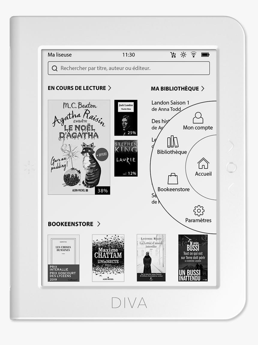 Bookeen Diva, HD Png Download