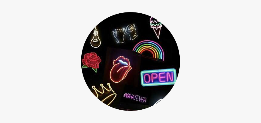 💜💙💚💛🧡❤️ - Neon Light, HD Png Download