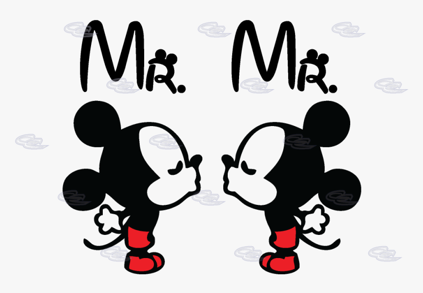 Draw Mickey Mouse And Minnie Mouse, HD Png Download
