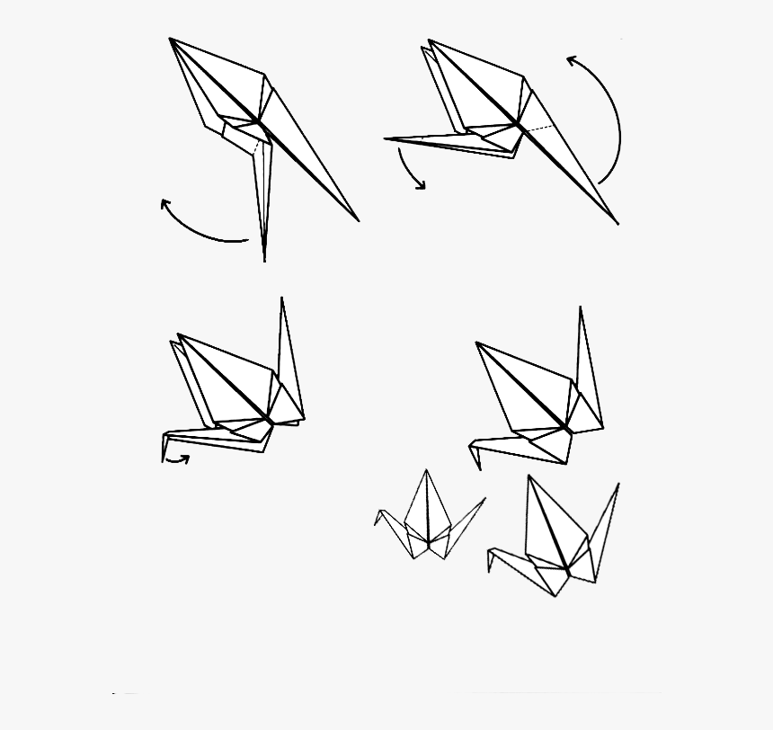 Transparent Paper Crane Png - Origami, Png Download