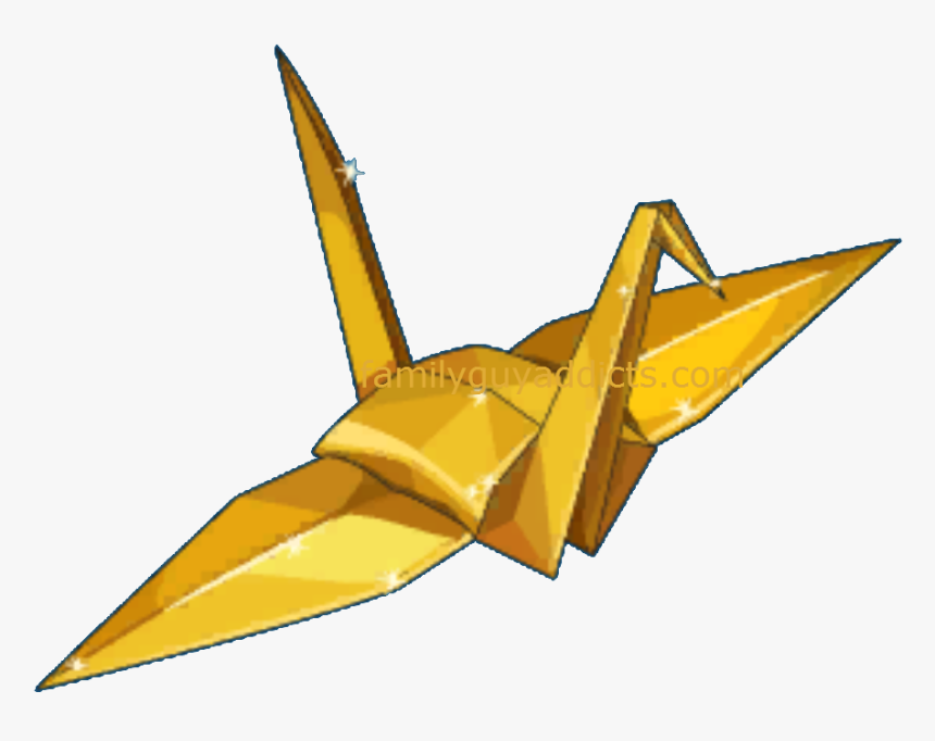 Giant Golden Paper Crane - Illustration, HD Png Download