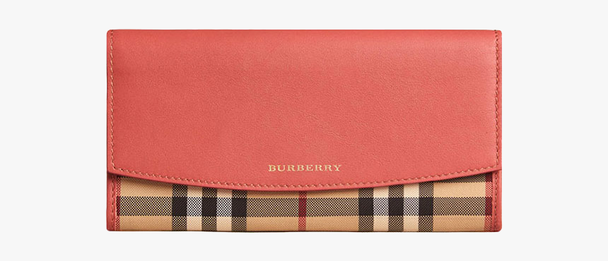 Burberry Goods Orange Wallet Handbag Luxury Tartan - Wallet, HD Png Download