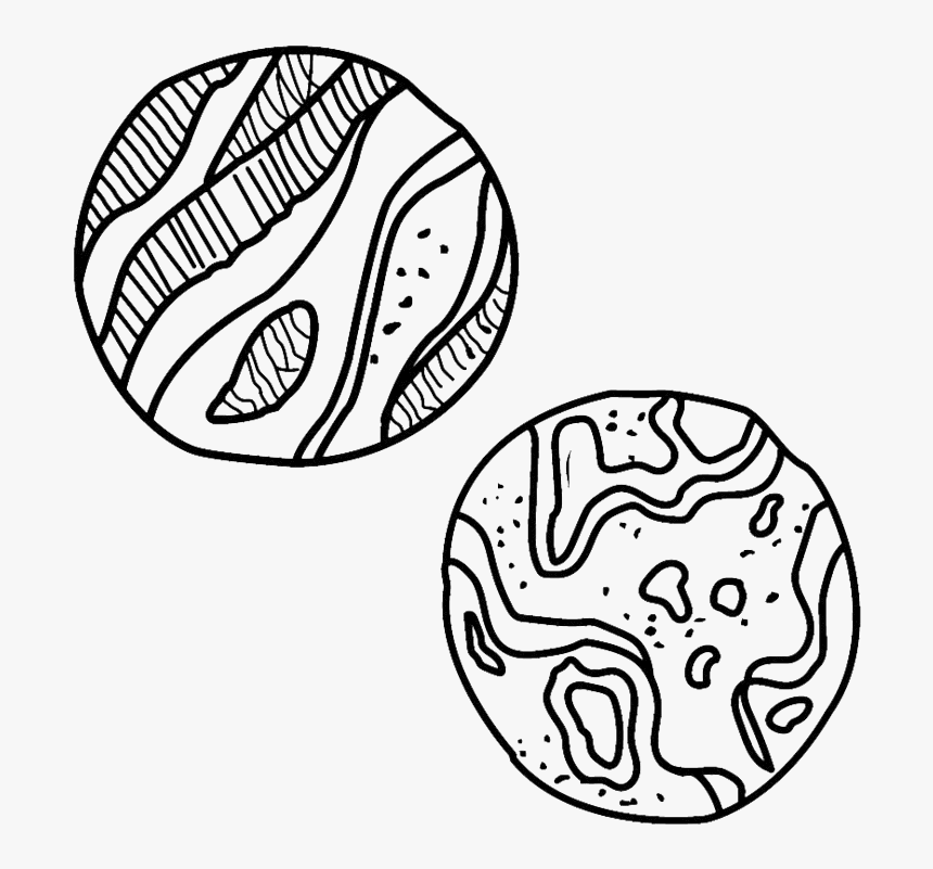 Planetas - Sketch, HD Png Download