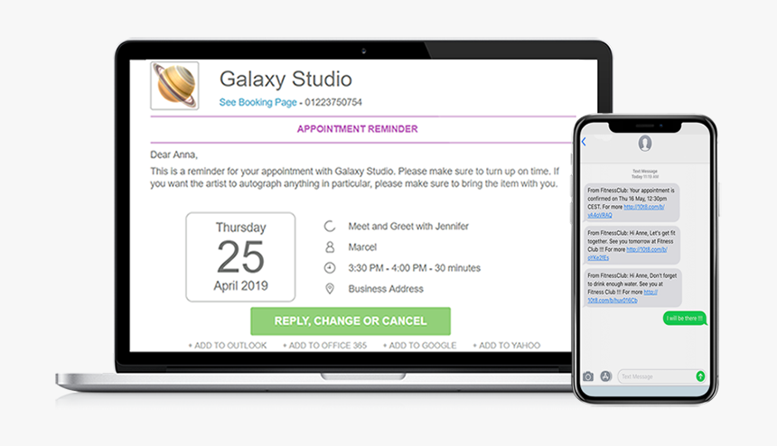 Appointment Scheduling Software With Automated Reminders - 10to8, HD Png Download
