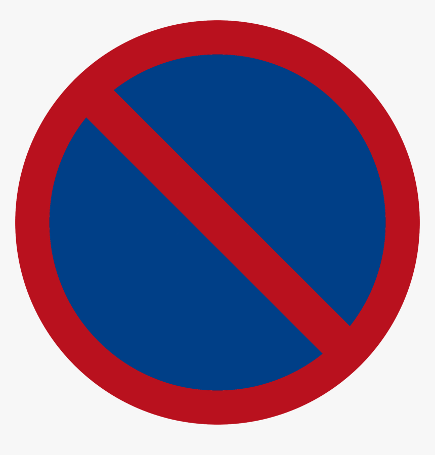 Thai Road Sign B-29 - No Waiting Sign Png, Transparent Png