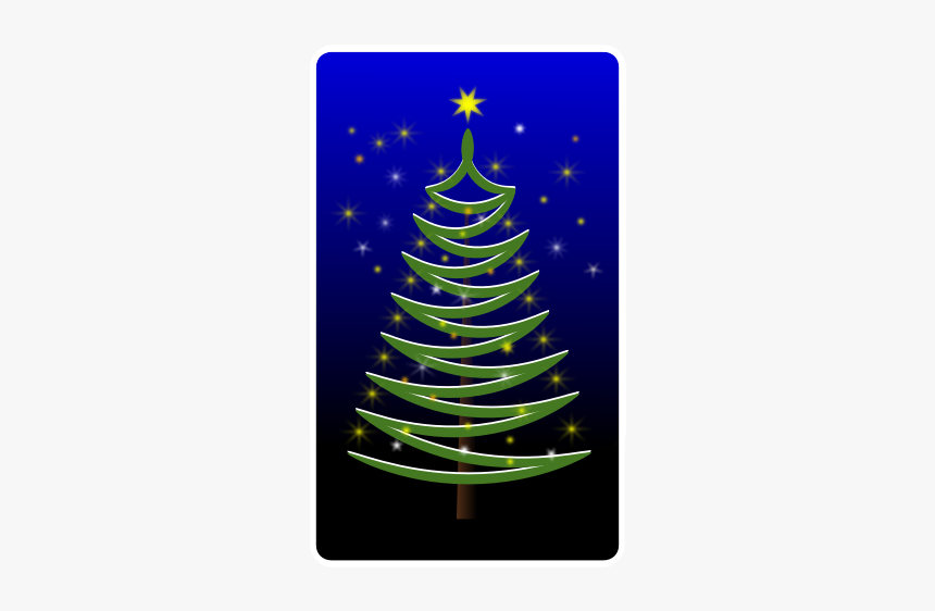 Fatto Albero Stilizzato Stelle Natale Rosso