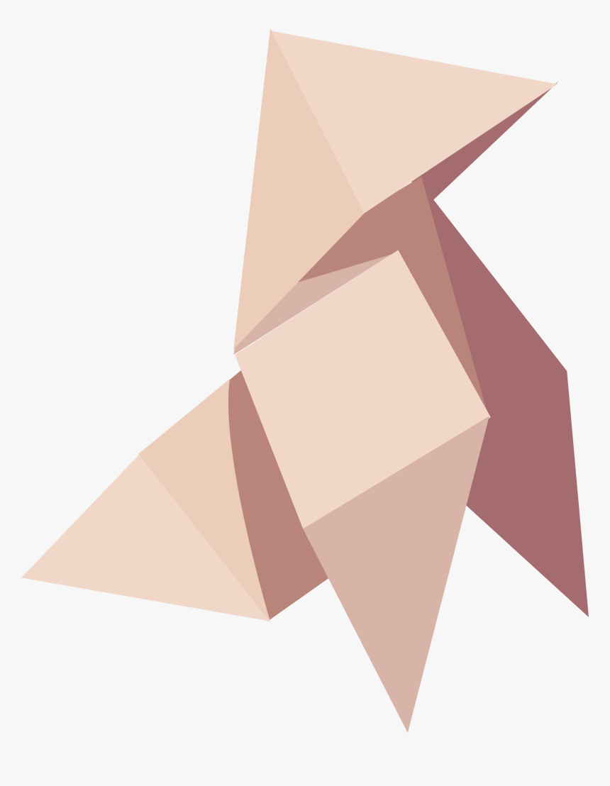 Clipart Birdie Paper - Pajarita Origami Vector, HD Png Download