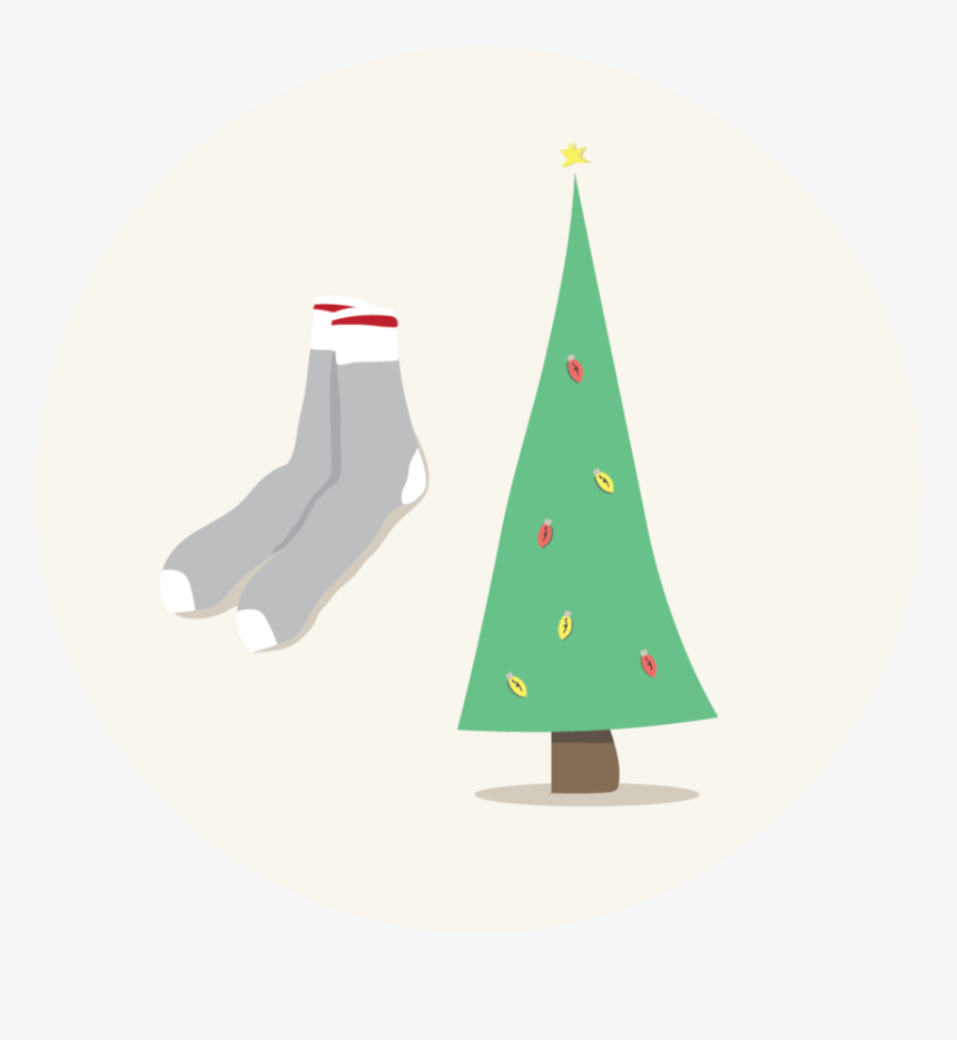 Transparent Christmas Socks Png - Collar De Luna, Png Download