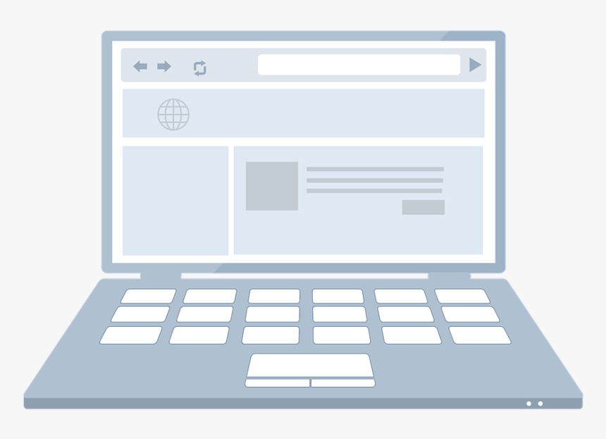 Computadora Pagina Web Png, Transparent Png