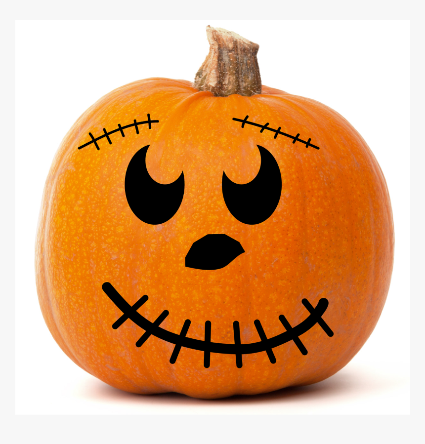 Clip Art Smiley Wall Quotes Decal - Transparent Png Pumpkin Face, Png Download
