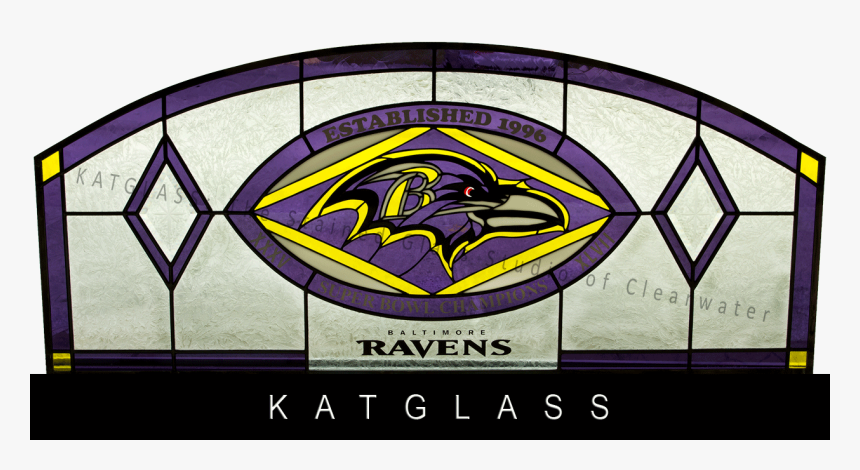 Baltimore Ravens Stained Glass, HD Png Download