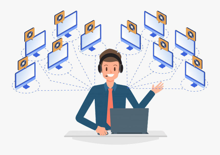 Call Center Character Vector, HD Png Download