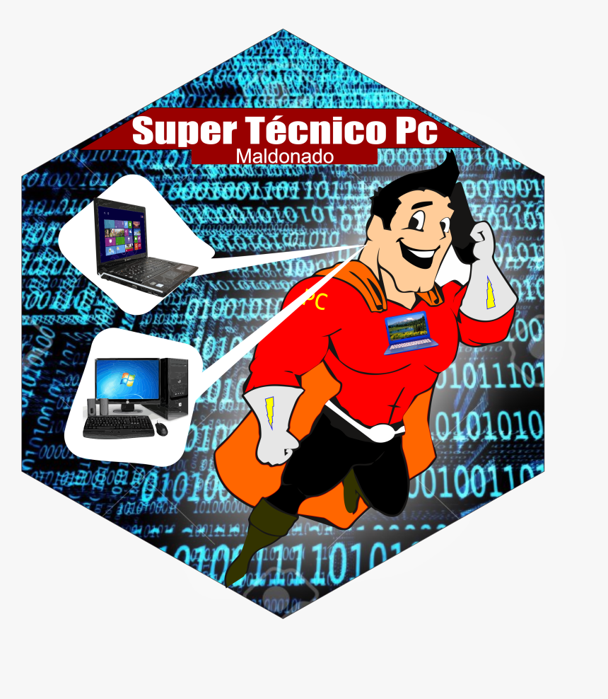 Tecnico Pc Maldonado Reparación De Computadoras Y Notebooks - Logo De Tecnico De Computadora, HD Png Download