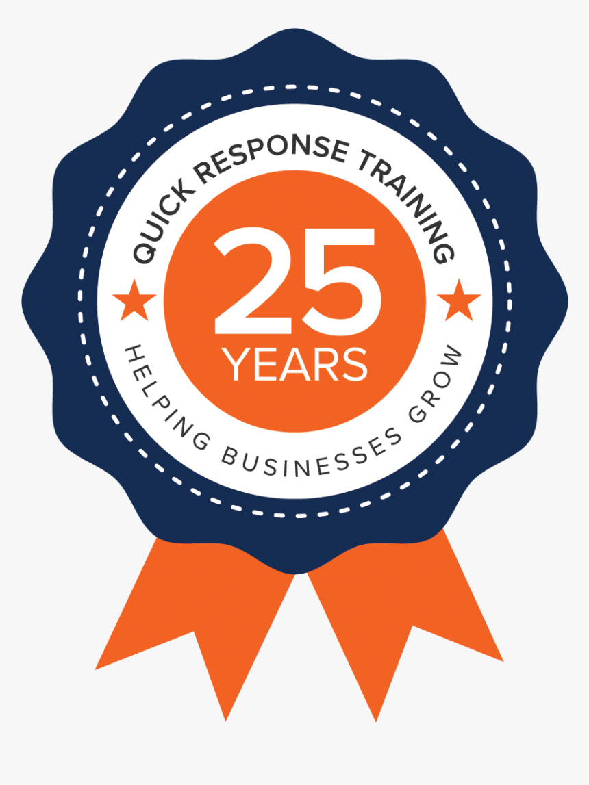 Quick Response Training 25th Anniversary Ribbon - Circle, HD Png Download