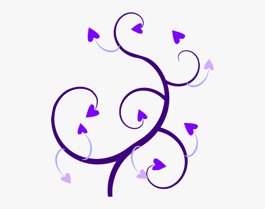 10 Best Images Of Heart Vine Clip Art - Wedding Transparent Background Heart Clipart, HD Png Download