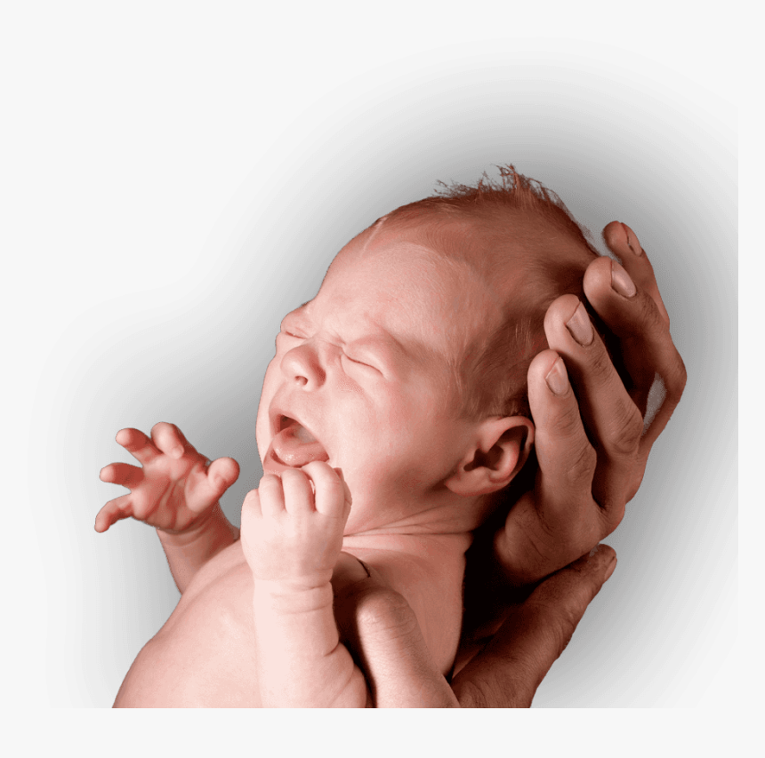 Crying Baby In Adult S Hands - Baby, HD Png Download