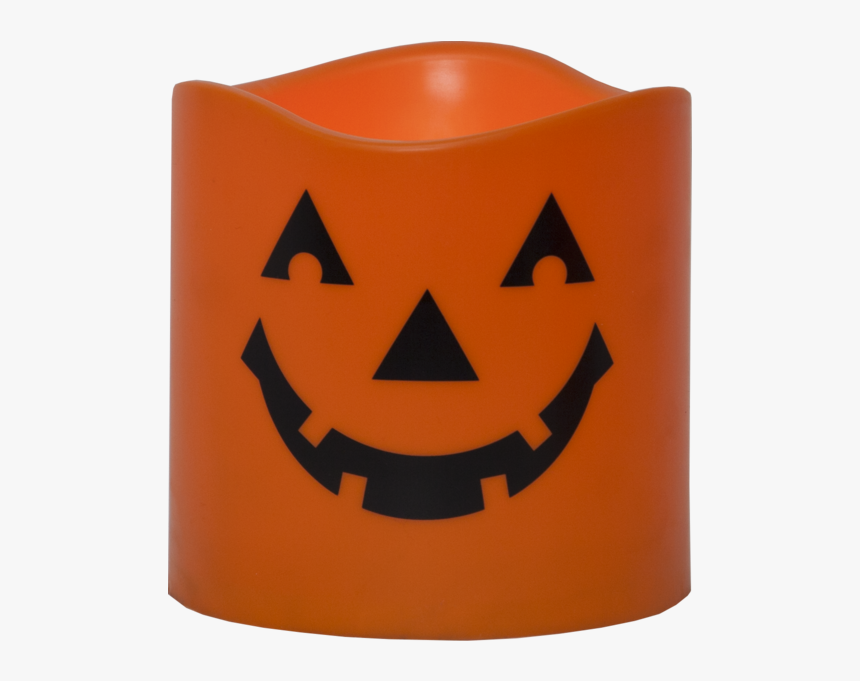 Led Pillar Candle Halloween - Halloween Candles Png, Transparent Png